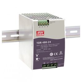 trójfazowy zasilacz na szynę DIN TDR-480-24 MEAN WELL