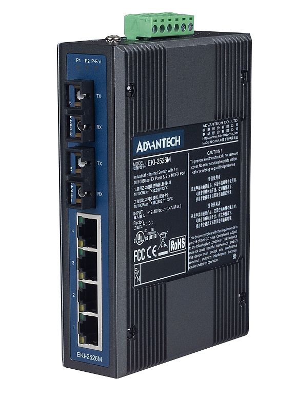 Advantech EKI-2526M-AE 4-Port 10/100M+2 Fiber SC Multi-Mode Unmanaged Ether  NdeuHV6oS0, ルーター、ネットワーク機器 - centralcampo.com.br